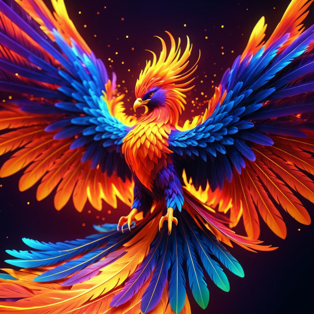 Vibrant Phoenix in Stunning Detail