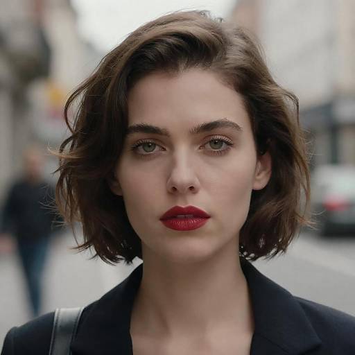 Soft-lit portrait of wavy-haired woman