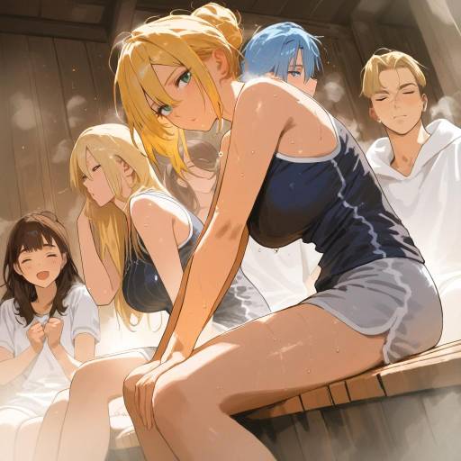 Sauna Scene with Dimitri and Friends