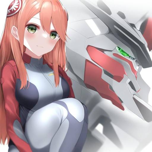 Illustration of Aida rayhunton, gundam in the style of Neku (neku draw)