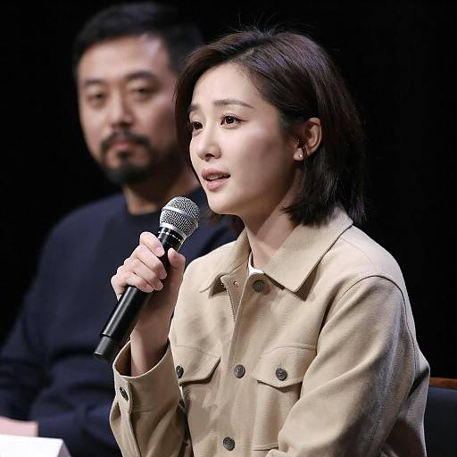 Dynamic Speaking Engagement Portrait