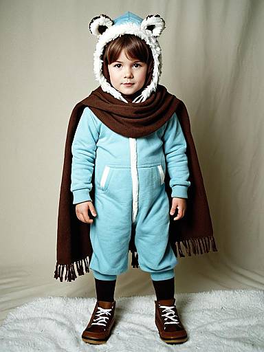 Boy in Animal Costume with Scarf