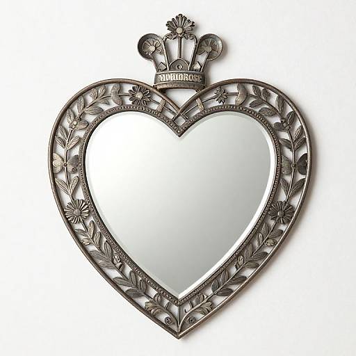 Sacred Heart Mexican Folk Art Mirror