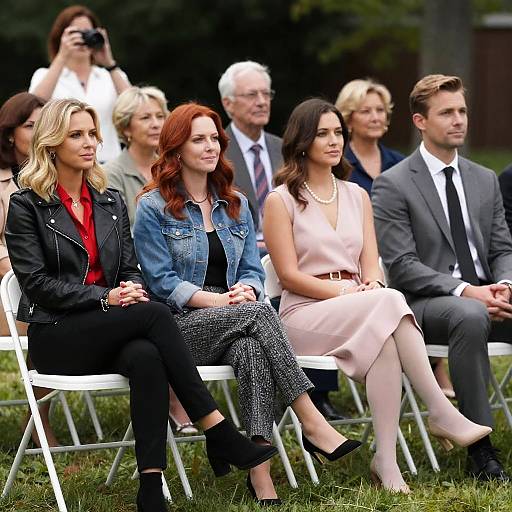 Outdoor Group Photograph in Casual Style