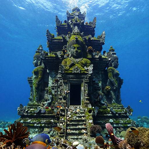 Photorealistic Atlantis Underwater Temples