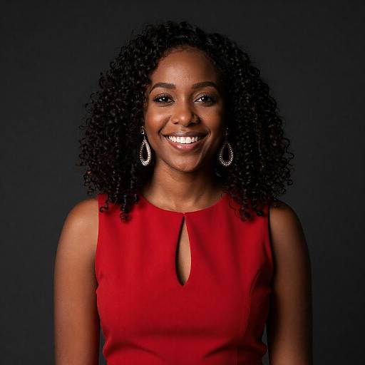 Elegant Portrait of a Smiling Woman