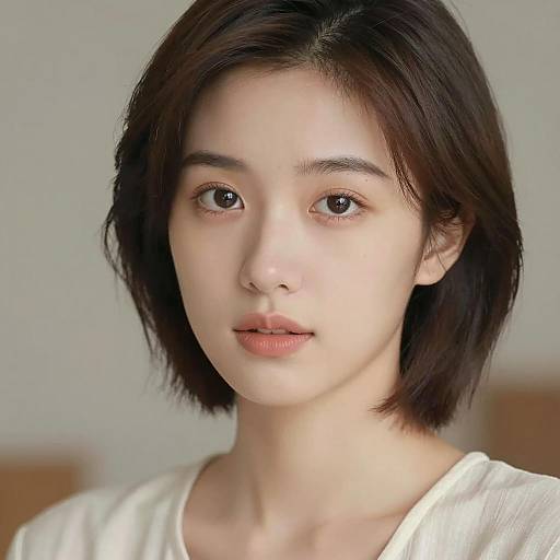 Realistic Portrait of a Young Woman