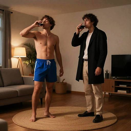 Evening Relaxation in a Cozy Space