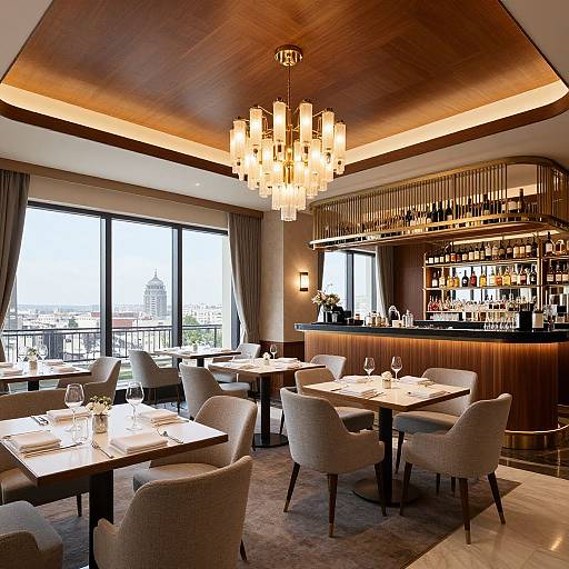 Elegant Shangri-La Paris Restaurant Interior