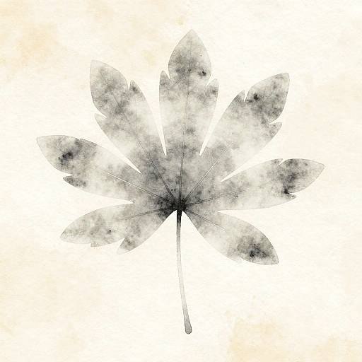 Misty Lamb's Ear Watercolor Illustration