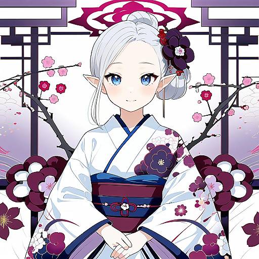 Illustration of Mutsuki (new year) (blue archive), blue archive in the style of Irohara mitabi