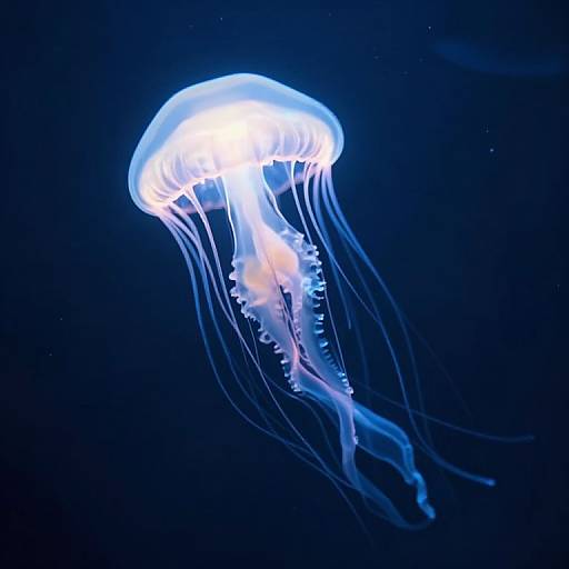 Ethereal Jellyfish in Timeless Depths