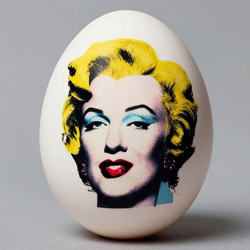 Anthony Warhol Easter Egg Art