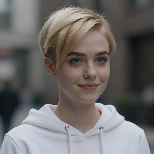 Cinematic Gwen Stacy Sidecut Portrait