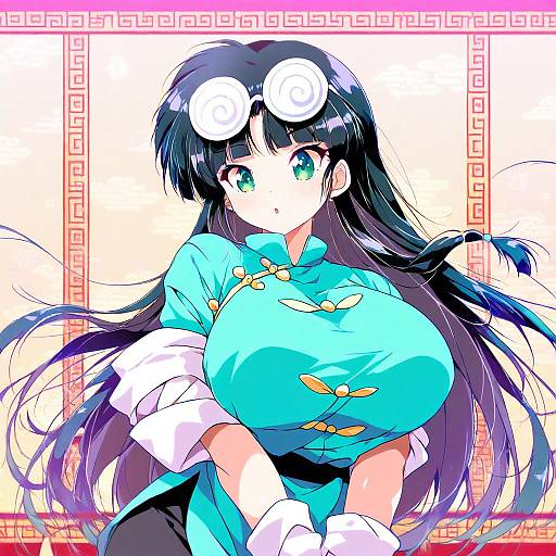 Illustration of Mousse (ranma 1/2), ranma 1/2 in the style of Porurin