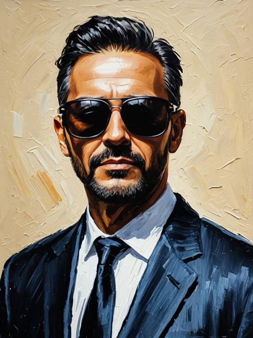 Portrait of a Man in Sunglasses