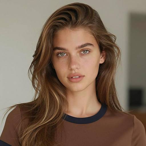 Photorealistic Portrait of Stylish Young Woman