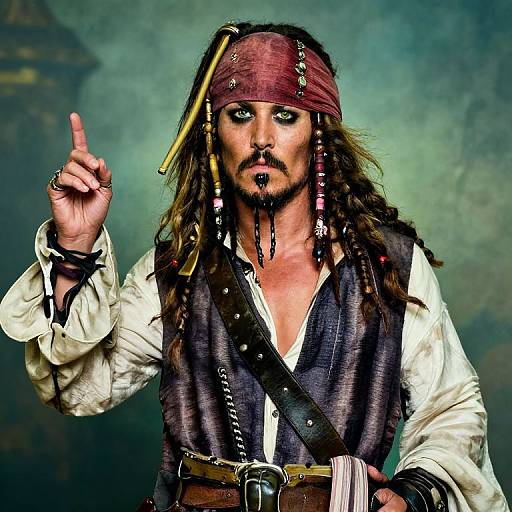 Renaissance Pirate Captain Jack Sparrow