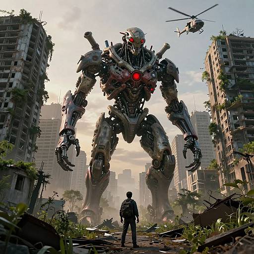 Colossal Mutant in Post-Apocalyptic City