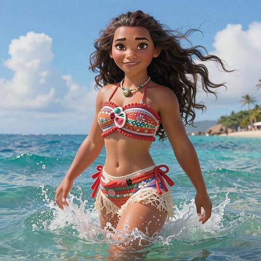 Dreamlike Moana-Inspired Art Scene