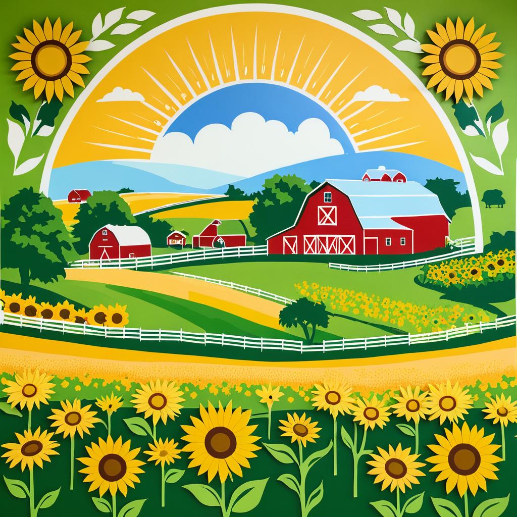 Vibrant Farm Logo and Mural Design