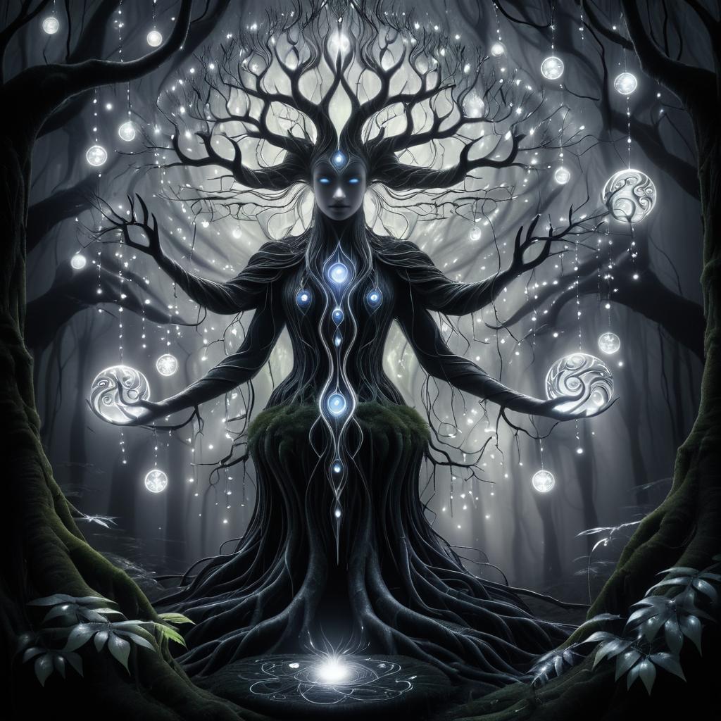 Mystical Ancient Tree Spirit Illustration