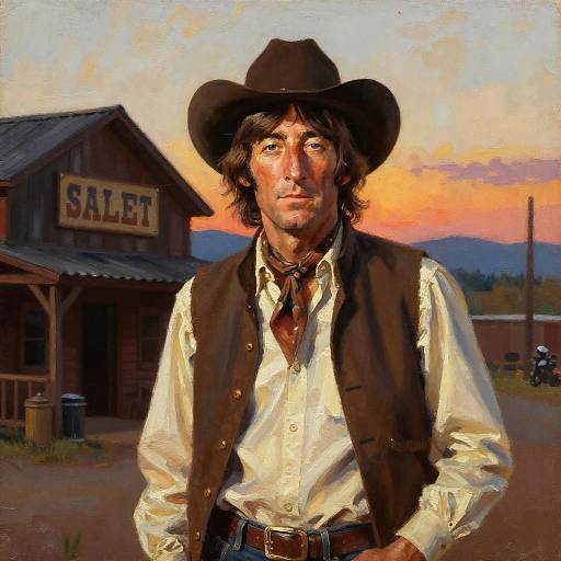 John Lennon as Confident Cowboy