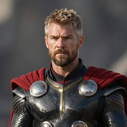 Photorealistic Thor in Detailed Armor