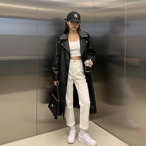 Urban Chic: Woman in Modern Fashion