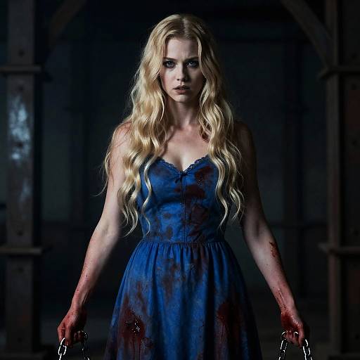 Dark Industrial Portrait of a Woman