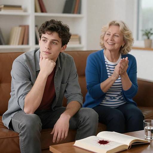 Warm Living Room Moment with Generations