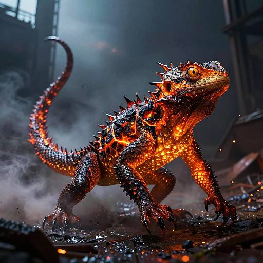 Ember-Lizard in Twilight Action