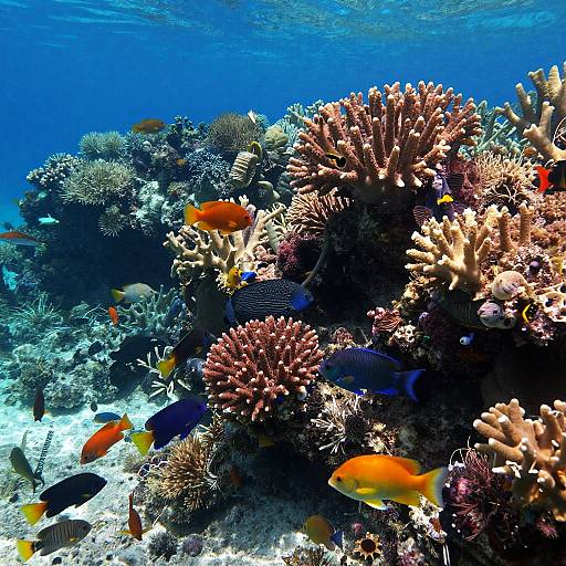 Vivid Realistic Underwater Coral Reef