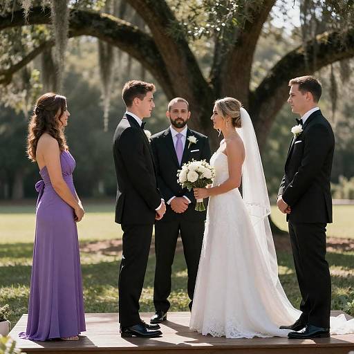 Capturing a Beautiful Wedding Ceremony Scene