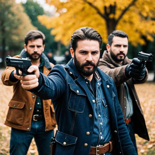 Realistic Fall Guy Costume Outdoor Scene