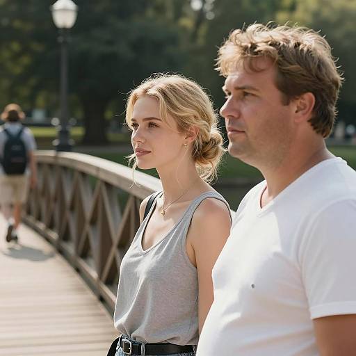 Serene Outdoor Moment with Friends