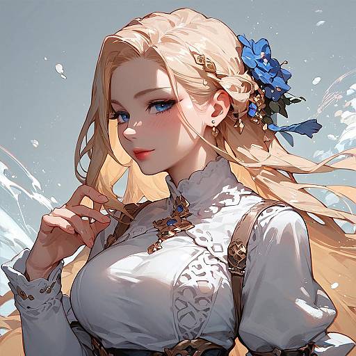 Anime Style Snow Scene