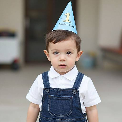 Realistic First Birthday Outfit Portrait