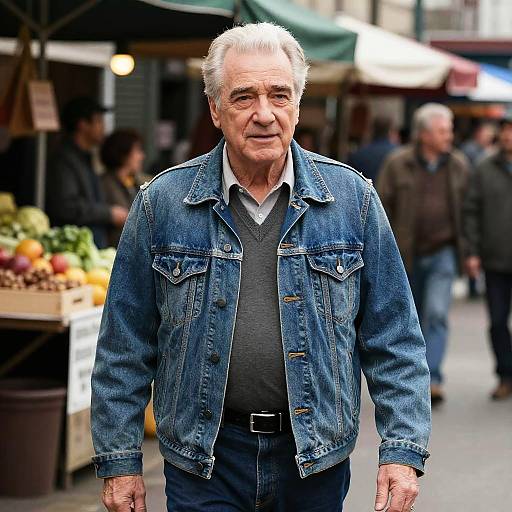 Confident Man in Scorsese Market