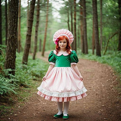 Whimsical Toadette Costume in Nature