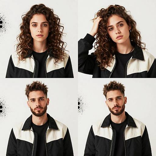 Black and White Style Portrait Collage