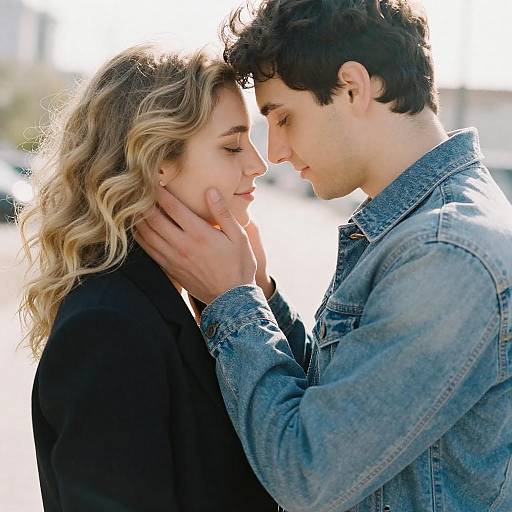 Intimate Outdoor Couple Portrait Moment