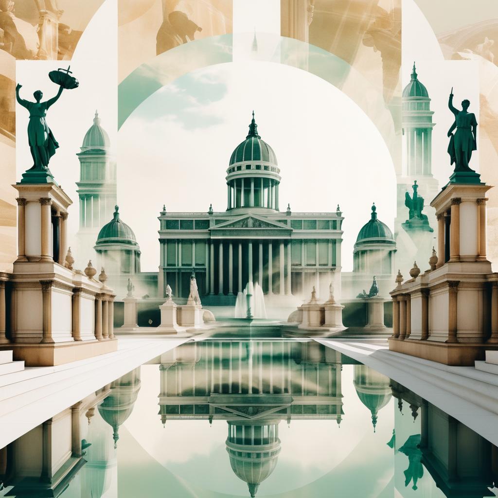 Nostalgic Neo-Classical Urban Collage