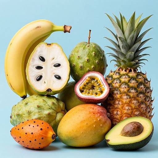 Vibrant Tropical Fruit Arrangement