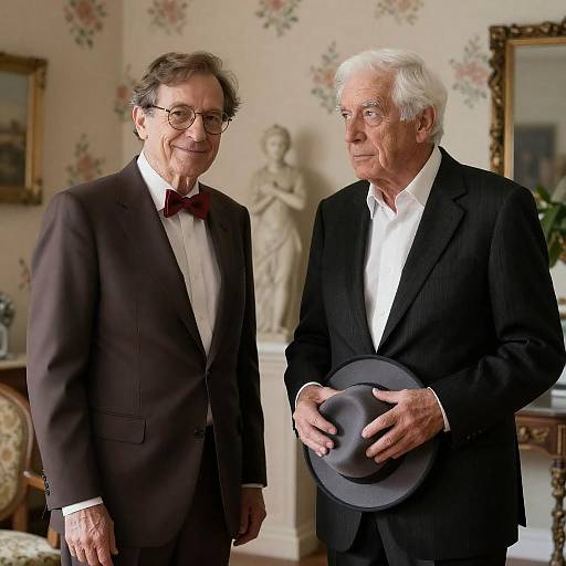 Captivating Portrait of Two Distinguished Men