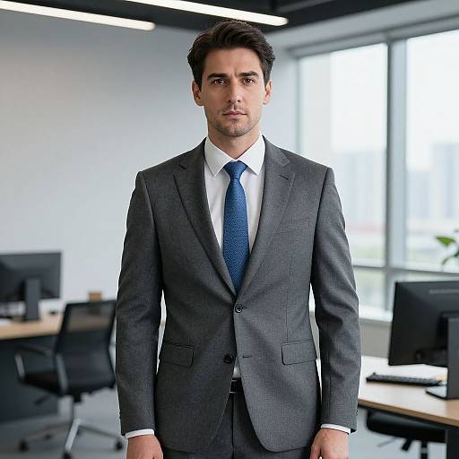 Confident Professional in Modern Office