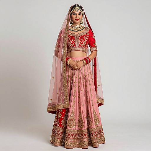 Elegant Pakistani Bridal Portrait in Saree
