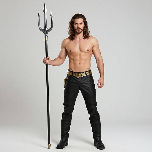 Realistic Male Aquaman Costume Portrait