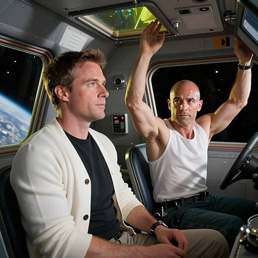 Dynamic Duo in a Spacecraft Cockpit
