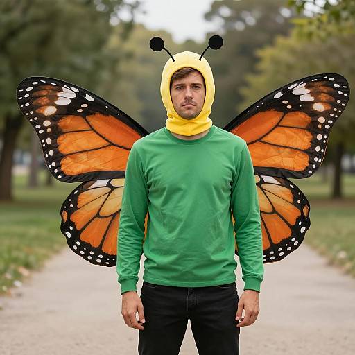 Whimsical Butterfly Catcher Costume Photo